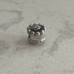Retired Pandora: Happy Birthday Cake Charm